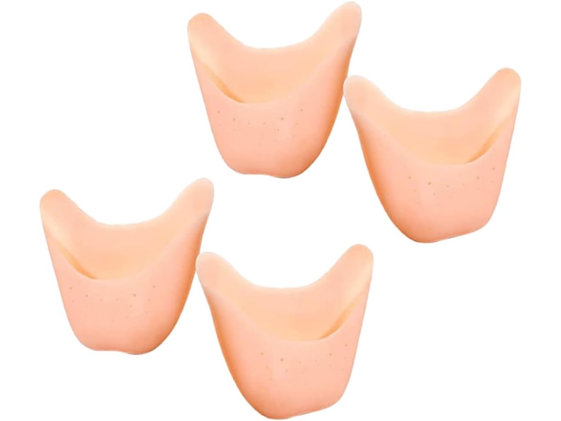 Protetores De Silicone Para Os Dedos, Conjunto De 4 Peças, Para A Parte Frontal Do Pé E Pontas Dos Pés, Adequados Para