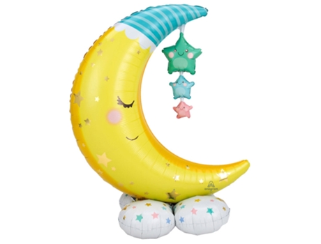 Balão LIRAGRAM ESPAÑA Alumínio Gigante Airloonz Moons And Stars