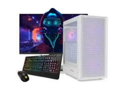 Computador para jogos com processador Intel i5 14400f / 16 GB de RAM DDR4 / SSD de 1 TB / RTX 5050 / Monitor Full HD de 27 polegadas / Windows 11