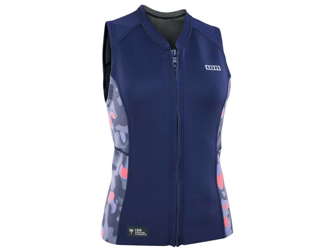 Camiseta Manga Curta Neo Zip Top 1.5 Mulher Azul Xsion