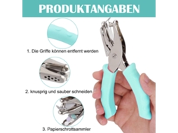 MEOIRUERY Furador Portátil, Ferramenta Multifuncional Circular Verde Menta Com Corte Limpo Para Uma Ampla Gama De Aplicações, Incluindo Artesanato, Furador Com