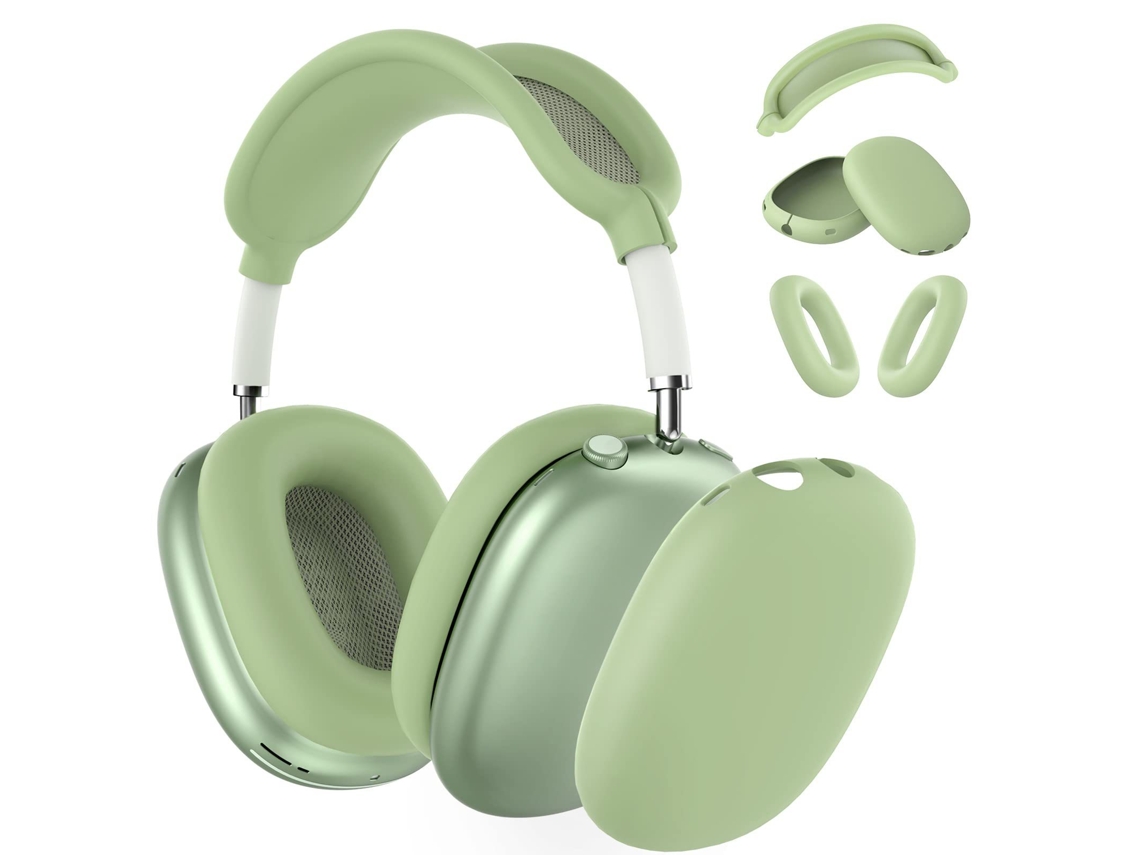 Capa de Silicone 3 em 1 para Airpods Max, Anti Arranhões para Almofadas, Conchas e Arcoverde CZHHMART