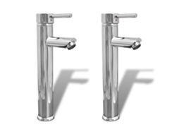 Vidaxl Torneiras Misturadoras De Casa De Banho 2 Pcs Cromado