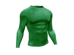 Camiseta Esportiva Precision De Manga Comprida, Camada Base, Verde, Tamanho Xs . (adulto)