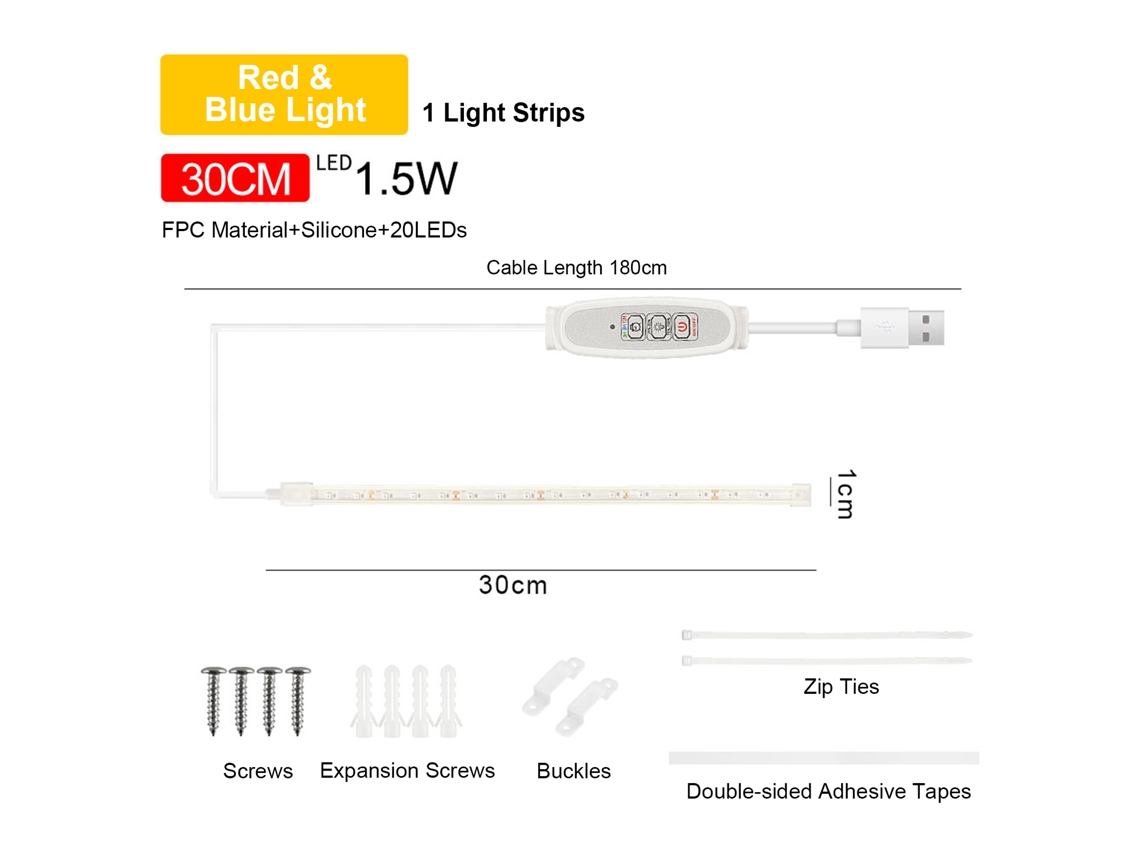 Tira de Luz Led com Timer e Brilho | S/MARCA
