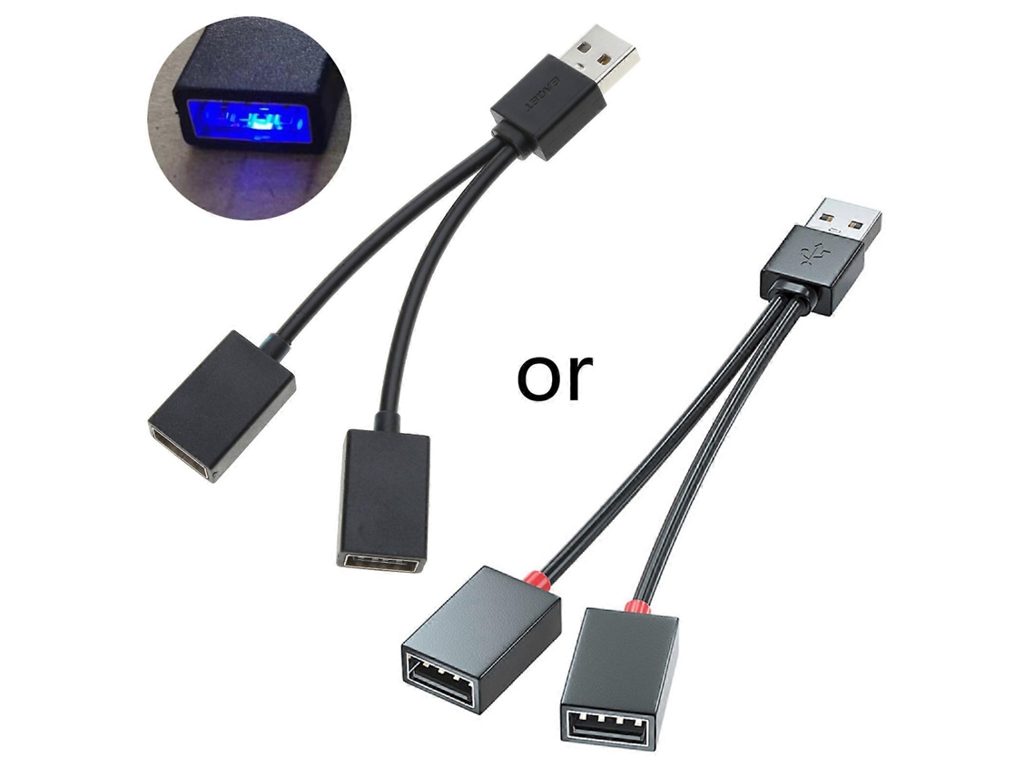 Portable Usb Splitter Cable 2-in-1 Power Adapter Converter Cord Male To Female Usb Hub Extender For On The Go Chargingk Model