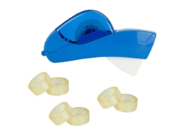 Cortador de Fita Adesiva Automático com Cabo Ergonômico, Inclui 6 Rolos Transparente para Fechamento Caix as e Embalagens Papelão. D GOKOCO