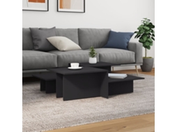 Vidaxl Mesas De Centro 2 Pcs Derivados De Madeira Cinzento