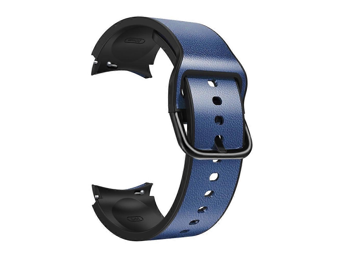 Pulseira De Couro Sintético Para Samsung Galaxy Watch 4 Classic 42mm 20mm