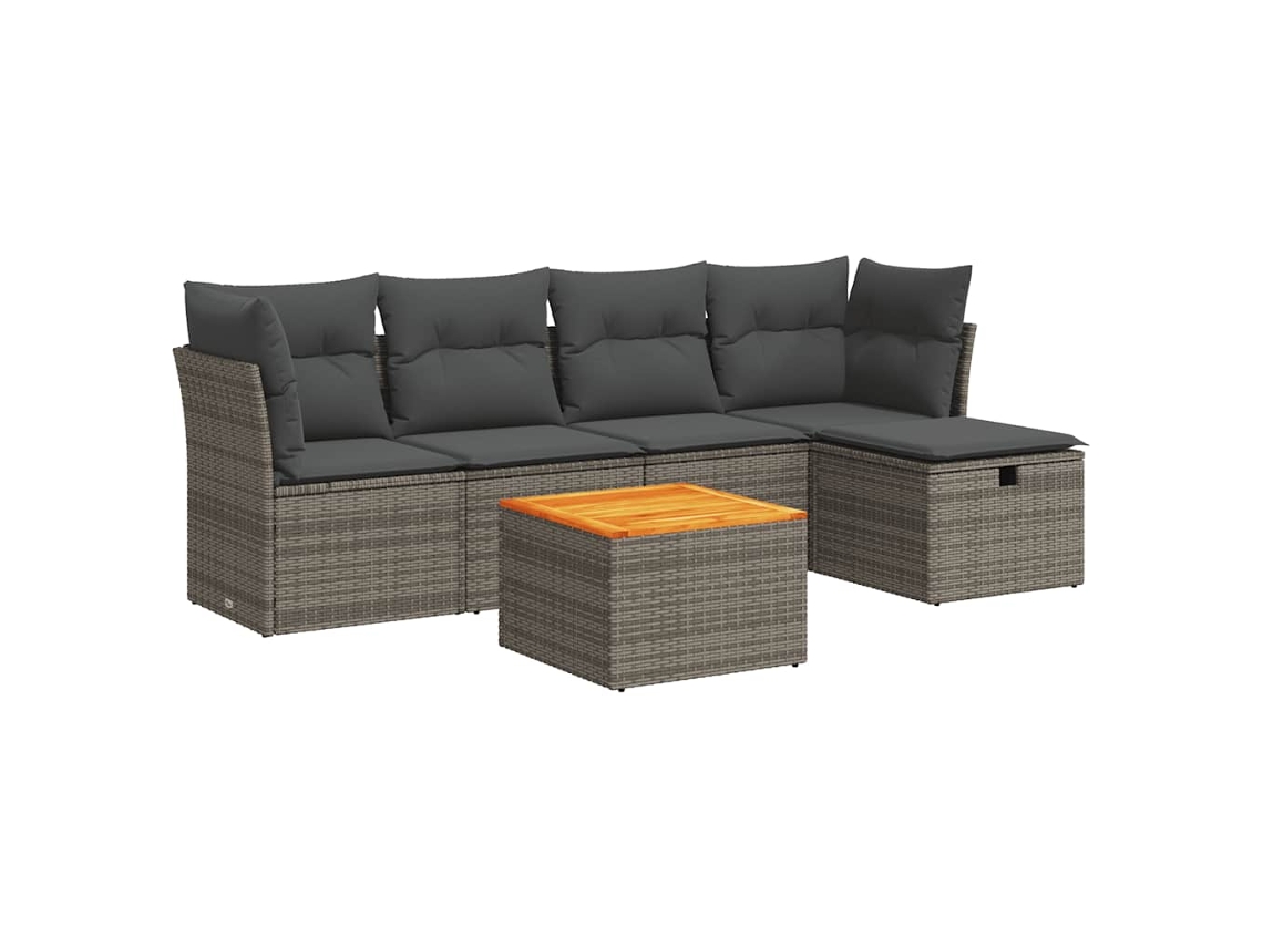 Garden Sofa Set, Garden Sofa Sets Vidaxl Cinzeto Rattan / Vime (n/a)