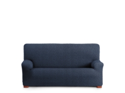 Capa para Sofá Bielástica Adaptável Roc 3 Lugares 180-260 Cm Azul VIPALIA