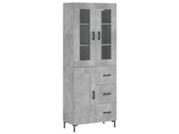Highboard, Highboards Vidaxl Cinzeto Madeira Processada (n/a)