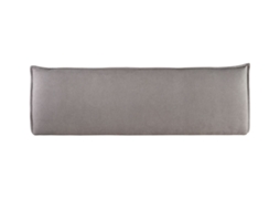 Cabeceira estofada AGORA para Cama 150 AquaClean Microfibra cinza ( 160 x 50 x 7 cm)