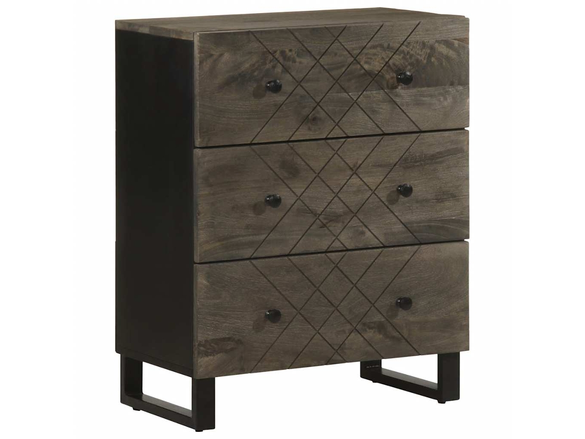 Sideboard, Sideboards Vidaxl Preto Madeira De Mangueira