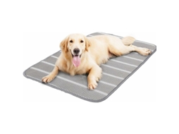 Tapete Refrescante, em Malha, para Cães e Gatos, Antiderrapante, Tamanho P, Cinza AQUAFORGE