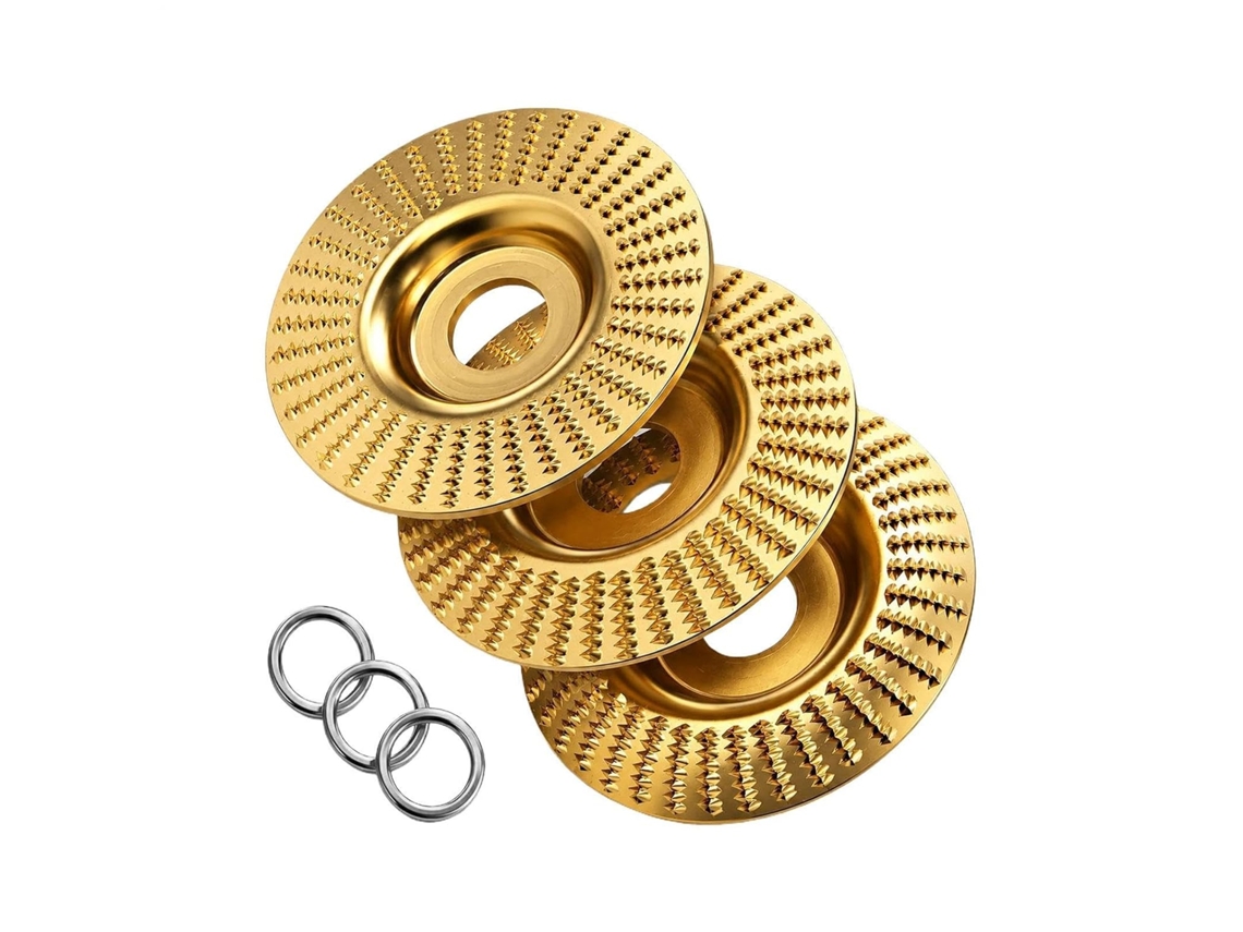 Conjunto De 3 Discos Abrasivos Em Aço Carbono
