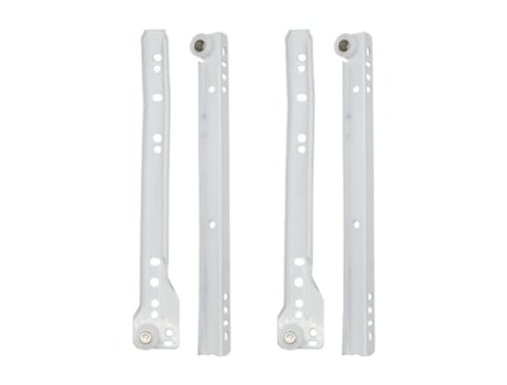 Guia de Gaveta 1,2 mm Branco 550 mm Becusa