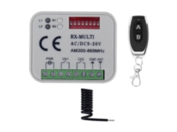 Receptor De Controle Remoto Universal Ac/dc 9-30v Para Controle De Portas De Garagem, 300-868mhz.