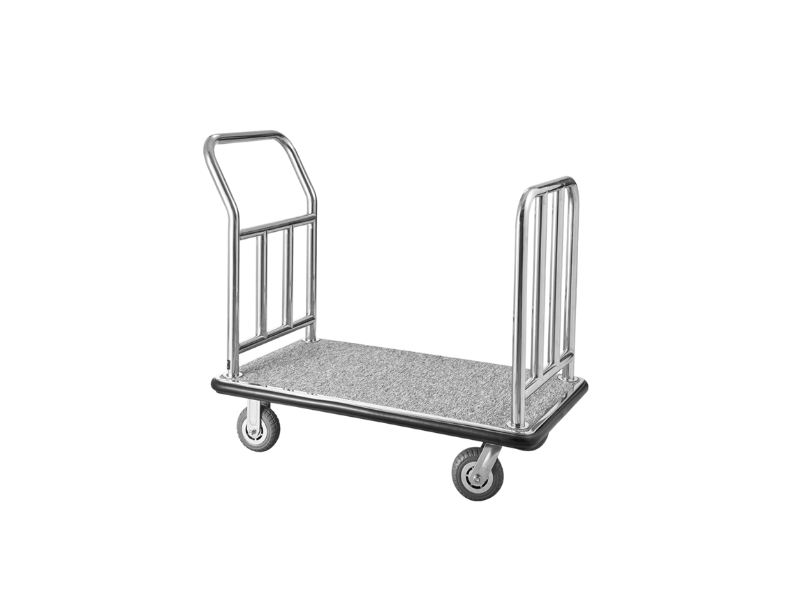 Carrinho de bagagem Vevor com plataforma e estrutura frontal removível, capacidade de carga 340 kg
