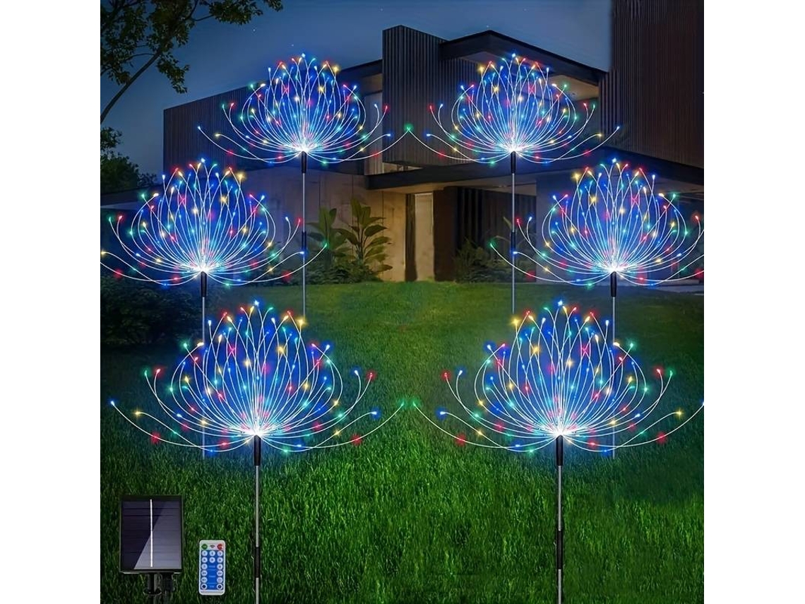 Luz Solar Led Para Fogos De Artifício, 8 Modos De Controle Remoto Para Decoração SUNNY SPACES