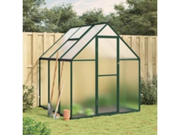 Vidaxl Estufa Com Estrutura De Base 169x169x195 Cm Alumínio Verde
