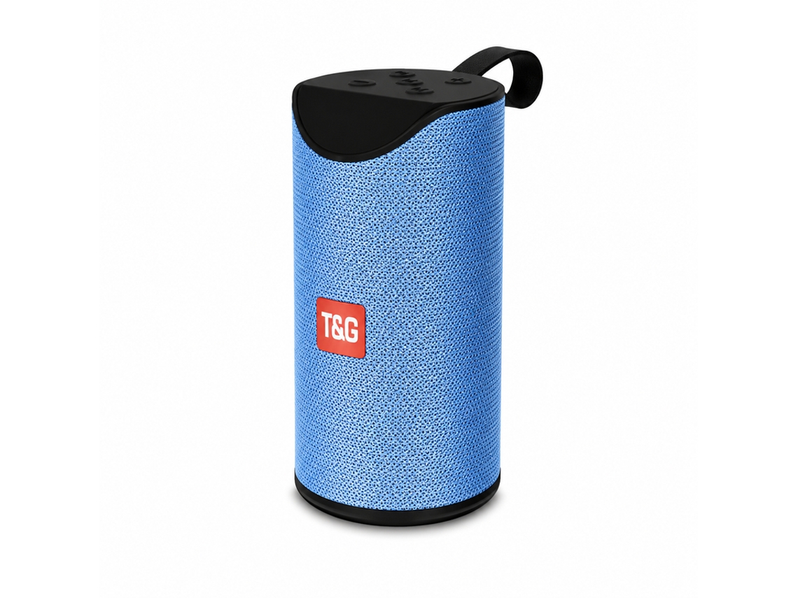 Coluna Bluetooth Portátil Wireless com Alça KIMISO Tg 113 Azul Claro