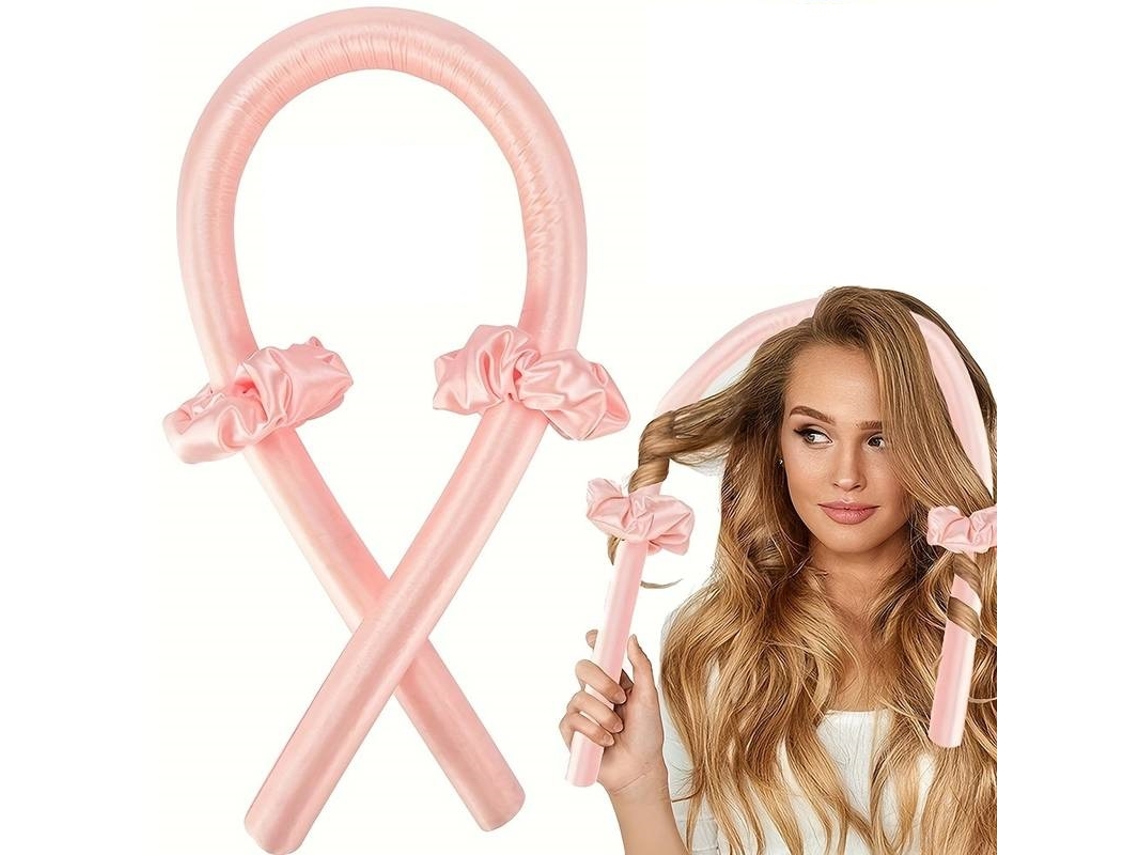 Cachos Sem Calor - Enrole Seu Cabelo Usar (rosa)-aquaforge