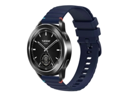 Pulseira De Silicone De 22 Mm Com Costura Ondulada Em Pontos.