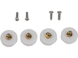 Rodízios De Reposição Para Portas Box Chuveiro, Rodas Nylon Ranhuradas