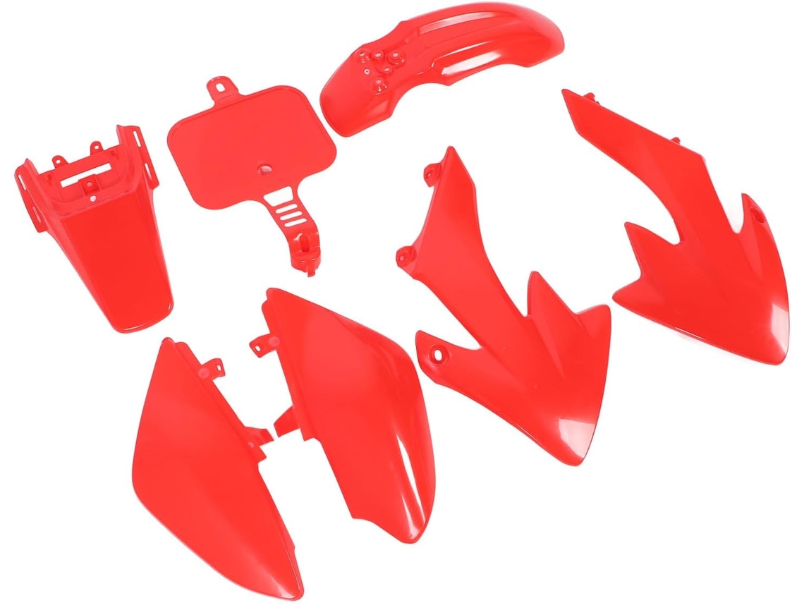 Kit Completo De Carenagens Acouto Conjunto 7 Peças Proteção Plástica Compatível Com Crf50, Xr50 E Motos De 50a 160cc