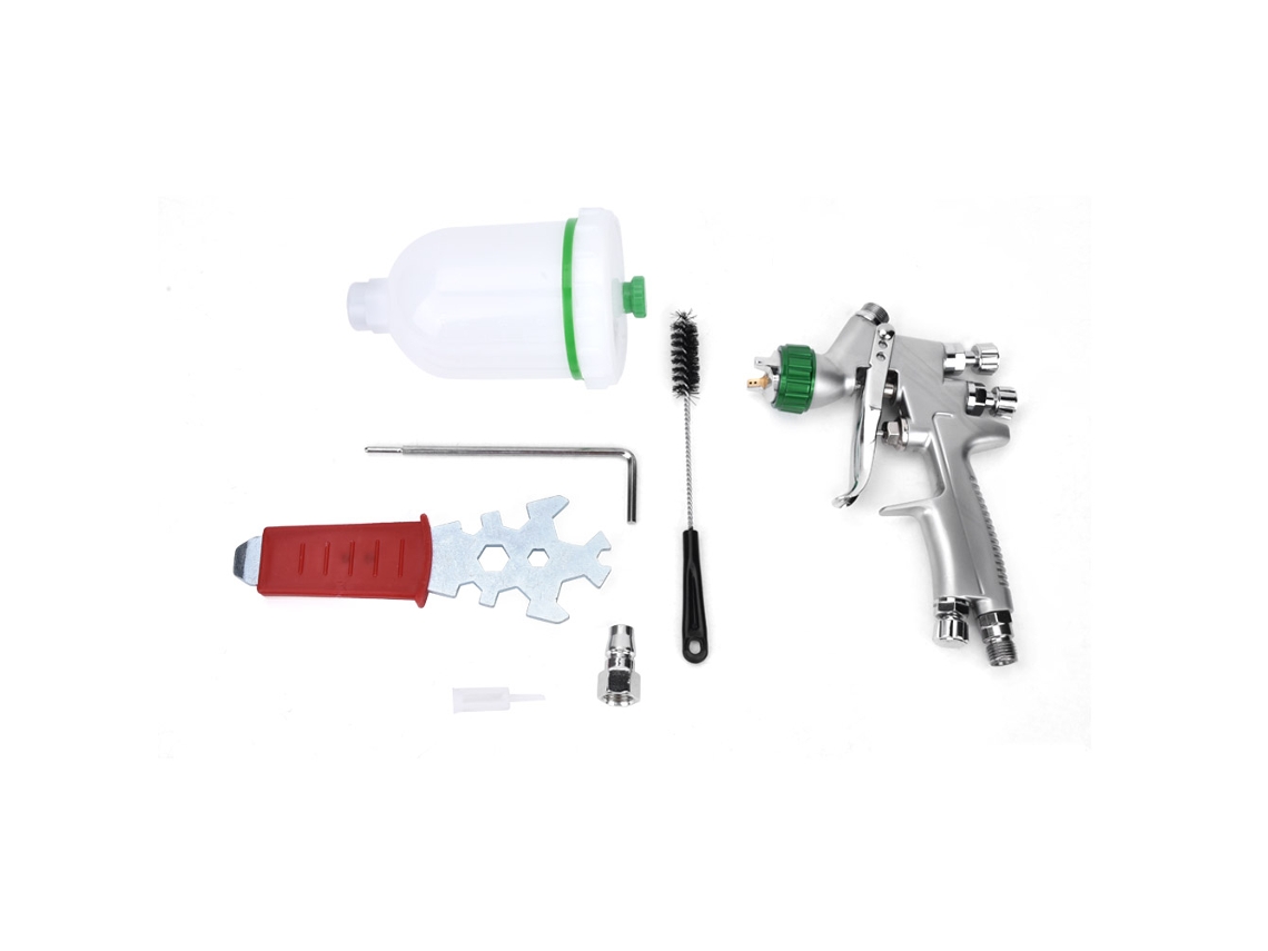 Pistola de Pintura Aérea Neumática 1.2mm com Pote 250ml Alta Atomização para Pintura a Óleo S/MARCA