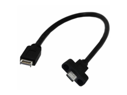 Cabo De Extensão Usb Tipo E Macho Para C 0,3 M (1 Pé) Com Orifício