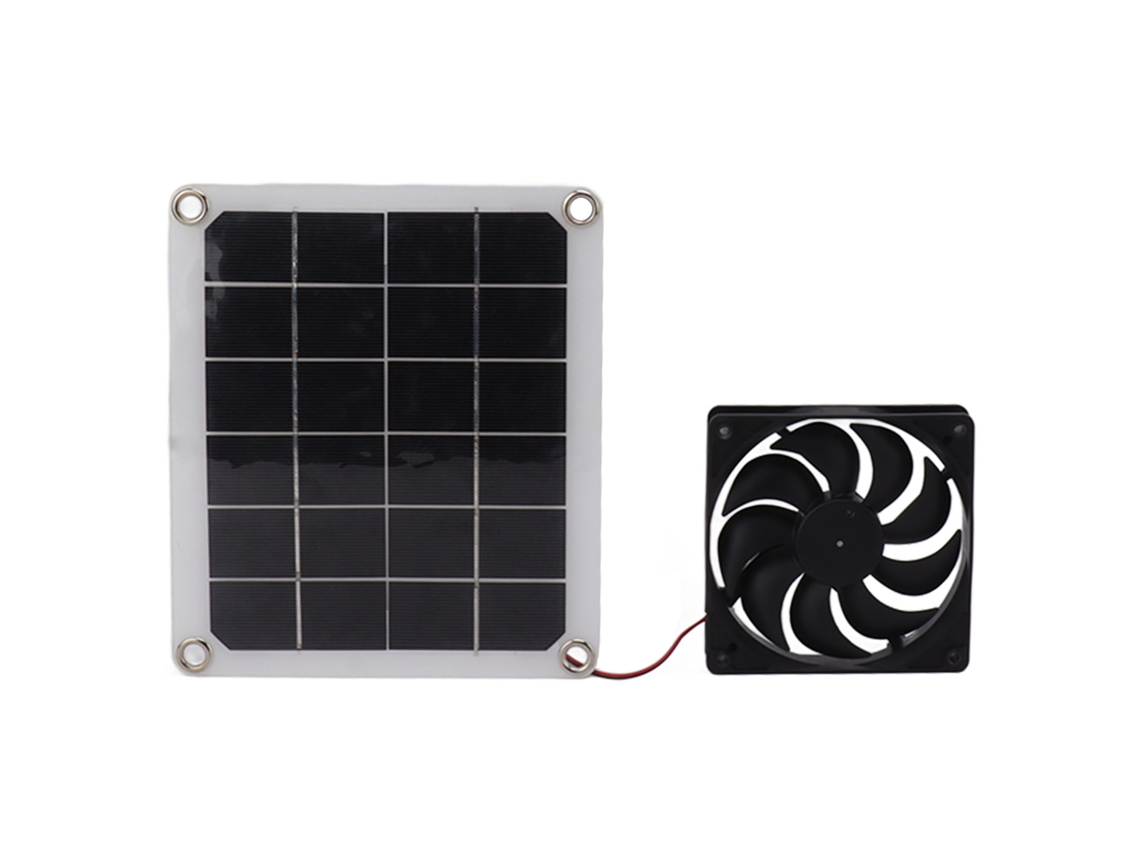 Exaustor Solar 10w À Prova D'água | S/MARCA
