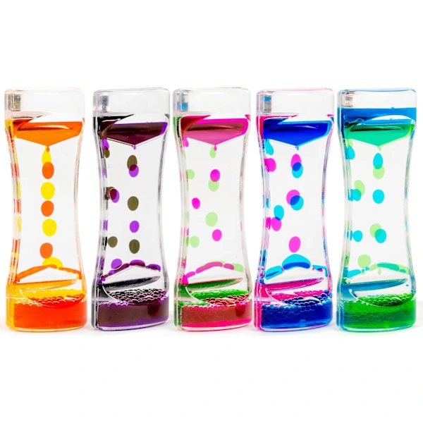 Ampulheta Flutuante, Cronômetro De Água Para Crianças(14, 5 Cm, 5 Cores), Brinquedos Sensoriais, Brinquedos Antiestresse, Calmante E Relaxante