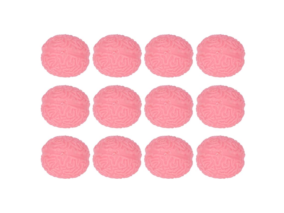 Primerox 12pcs Bola de Estresse Cerebral Tpr Brinquedo Sensorial Alivio de Stress Presente Halloween 3+