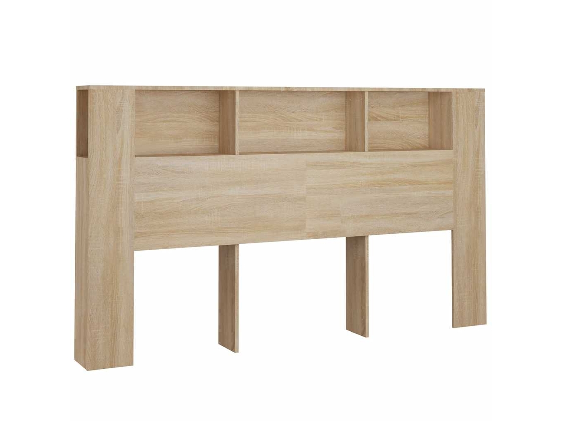 Headboard Cabinet, Headboard Cabinets Vidaxl Marrom Madeira Processada (180 Cm)