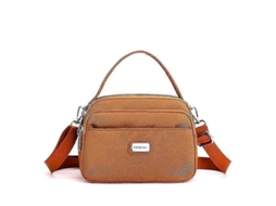Bolsa Feminina Para Viagem Ao Ar Livre, Bolsa Carteiro Casual, Grande Capacidade, Multicompartimentos, Laranja