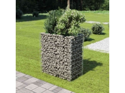 Vidaxl Canteiro Elevado/cesto Gabião 90x50x100 Cm Aço Galvanizado
