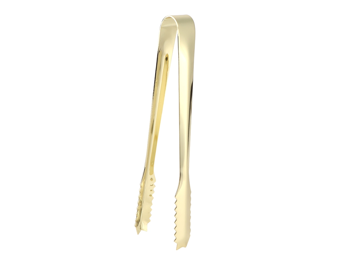 Eyf pinça de Aço Inoxidável 304 para Gelo Açúcar Salada Churrasco Bolo Dourado