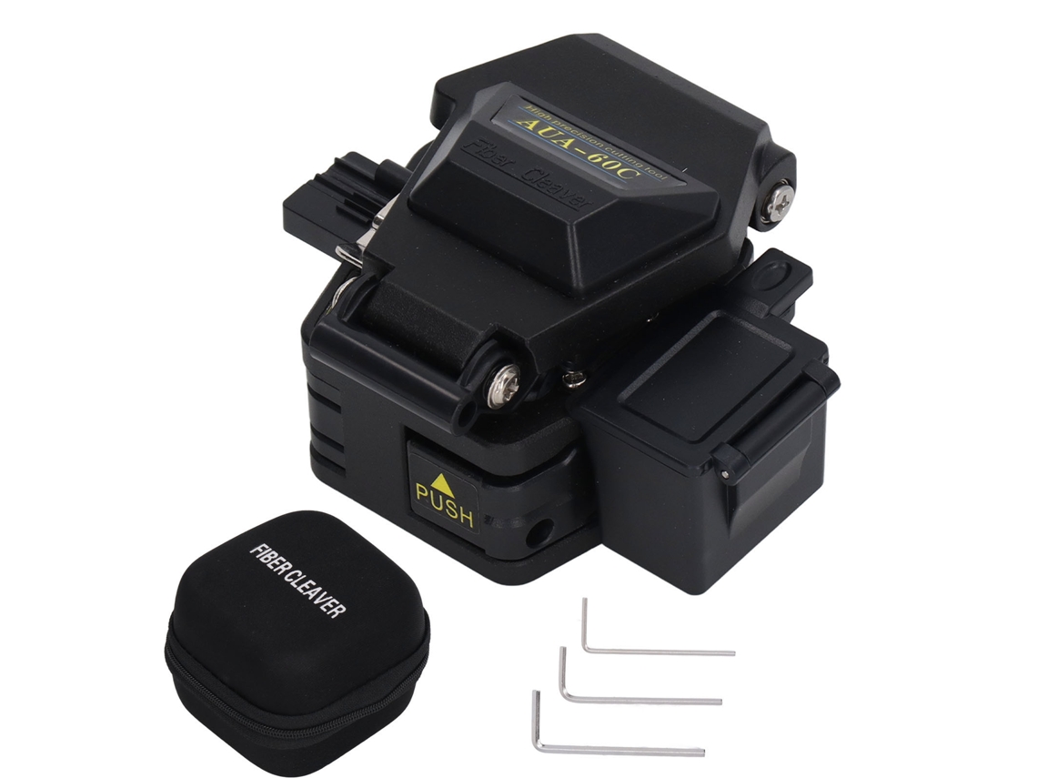 Yuru kit de Ferramenta Cortador de Fibra Óptica com Caixa de Resíduos Automática para Soldagem Quente e Fria
