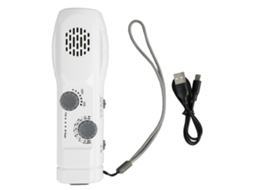 Rádio Emergência Lanterna LAXISCREED Usb Branca