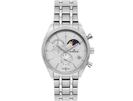 Relógio Masculino EDOX Les Vauberts Moonphase Chronograph