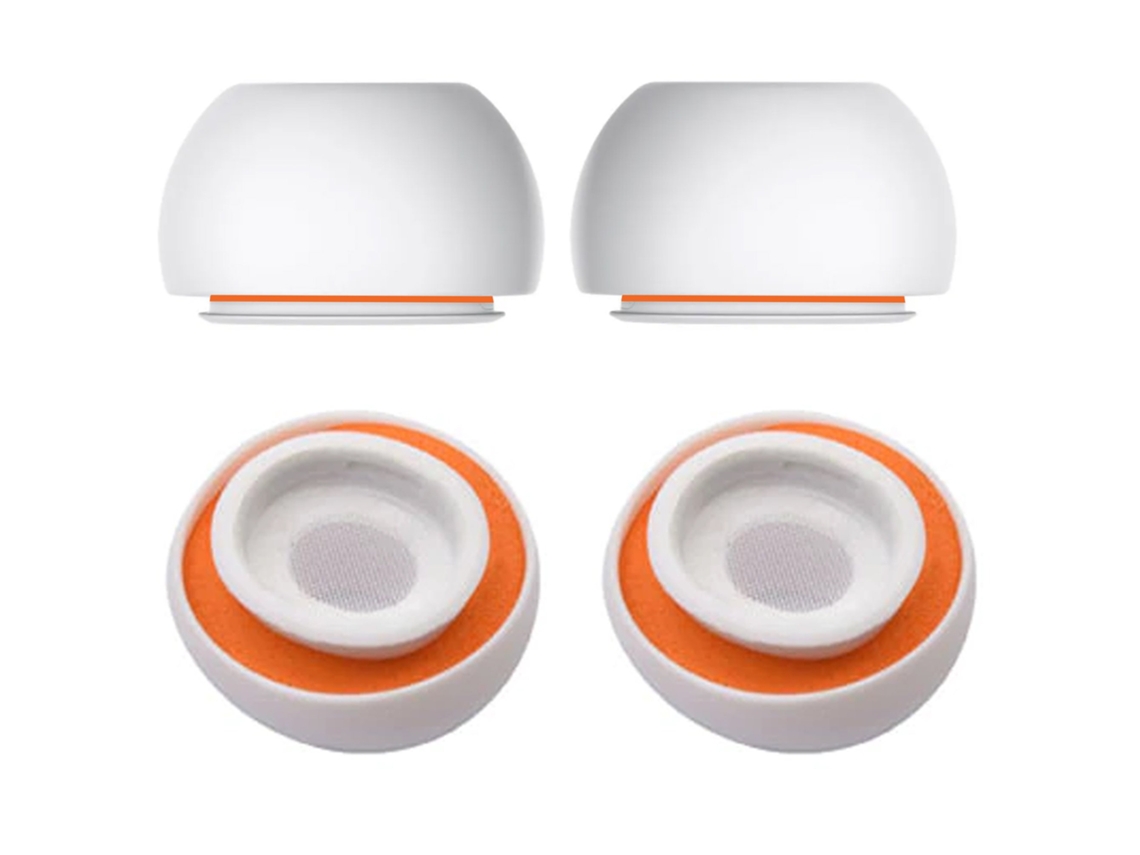 Ponteiras Zruxe Para Airpods Pro Silicona Com Memória Brancas (tamanho S 4 Unidades, Compatíveis Com Cancelamento De Ruído)