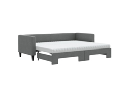 Daybed With Trundle, Daybeds With Trundles Vidaxl Cinzeto Tecido (80 X 200 Cm)