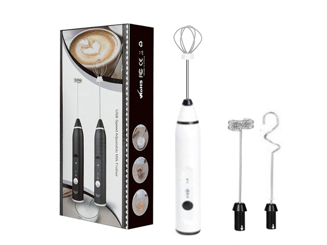 Espumador Recarregável USB AQUAFORGE, para latte, cappuccino, matcha, chocolate quente