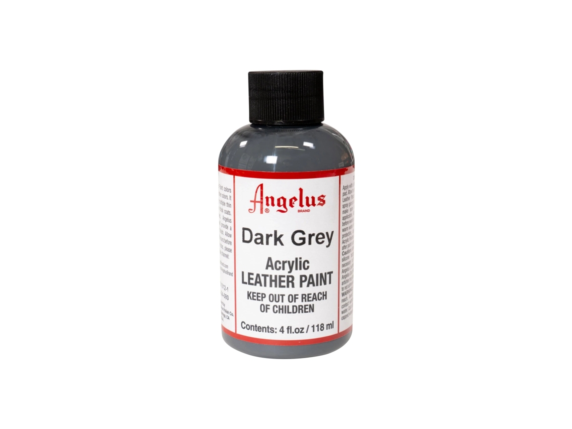 Tinta Para Couro E Imitação De Couro Angelus Cinzento Escuro 118 Ml