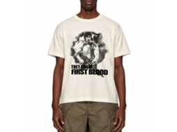 Rockinstone Rambo Movie First Blood Solid Natural Adult T-shirt Size:l