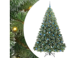 Decoração Sazonal Vidaxl Verde Plástico (210 Cm)