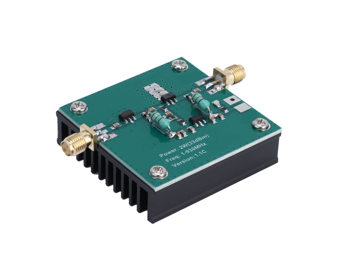 Amplificador De Banda Larga De Rf 1-930mhz 2.0w Módulo Conector Sma Fêmea