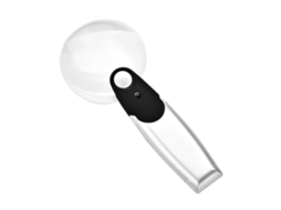 Lupa portátil 20x/30x com luz LED para leitura, trabalhos manuais e pessoas com baixa visão (pilhas não incluídas)